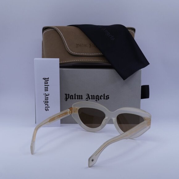 Palm Angels PERI10F MIRACLE 6164 Cat Eye Sunglasses - Sand/Brown - Picture 11 of 11